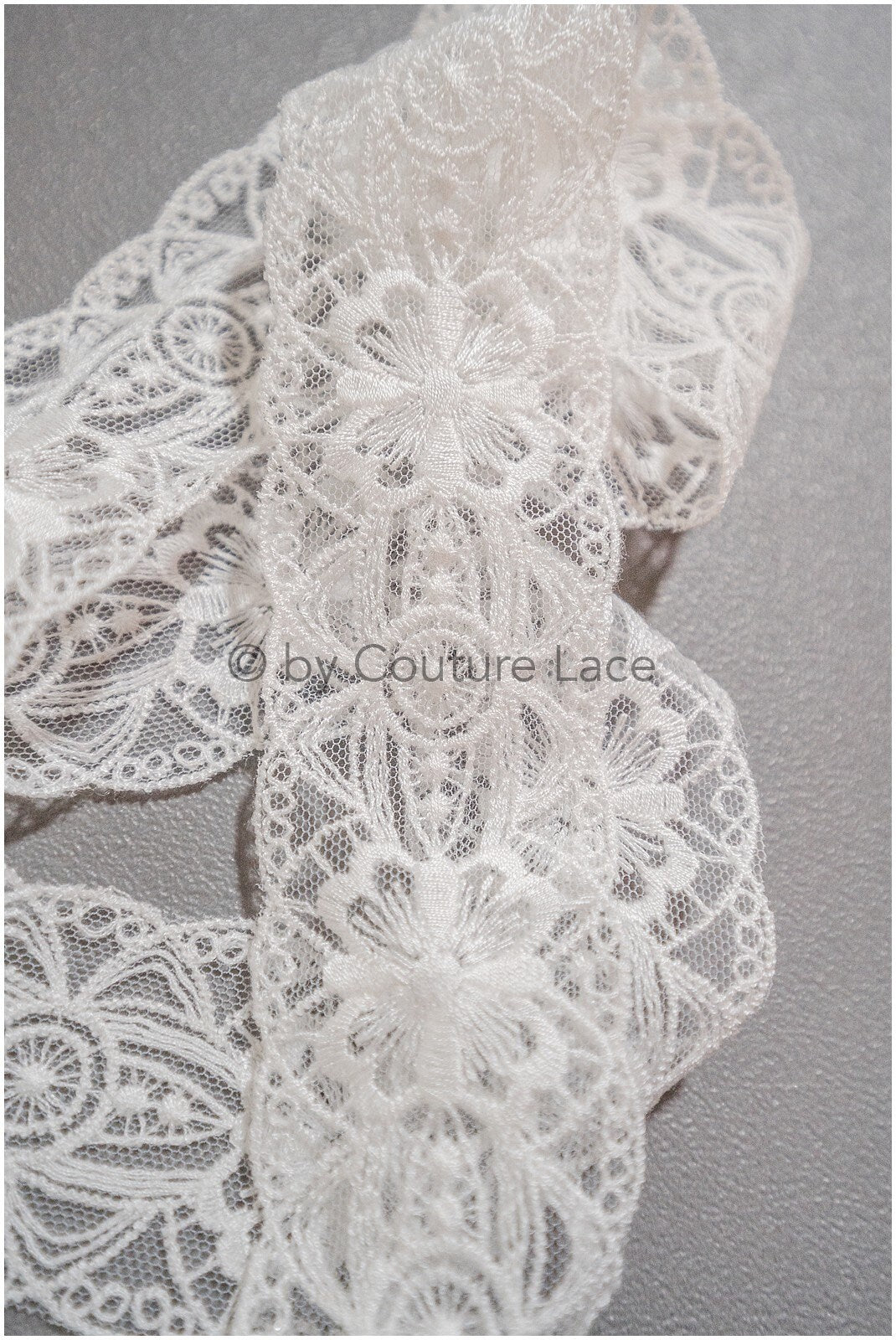 Bridal lace trim/ off-white wedding lace trim/ bridal lace belt/ elegant bridal lace/ bridal lace trim/ T20-084