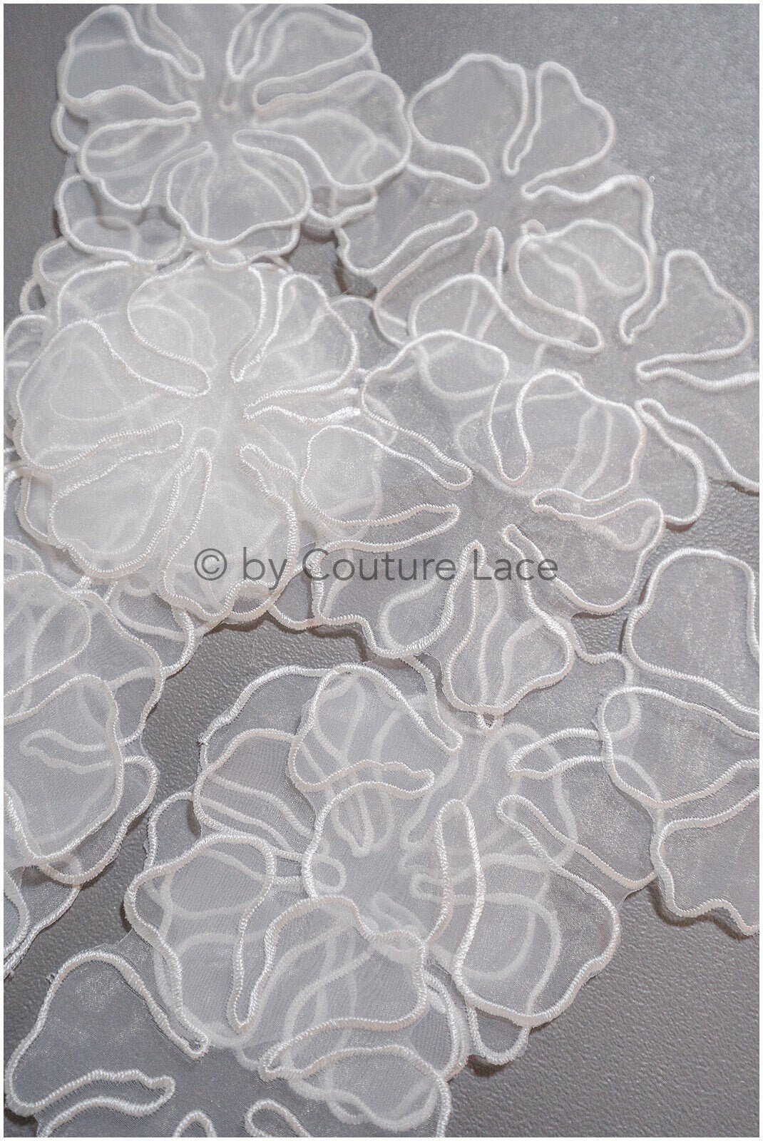 20pcs. Lace flowers for sewing/ 3D flower lace applique/ wedding dress lace applique/ bridal lace// A20-191