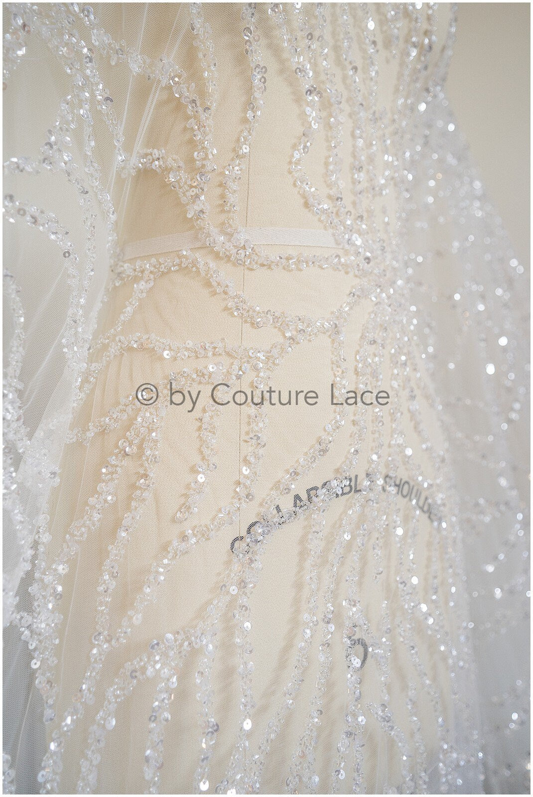 Perlen Spitze Stoff/ Perlen Brautkleid Spitze/ Couture Spitze Stoff/ Perlen Perlen Spitze// L19-060