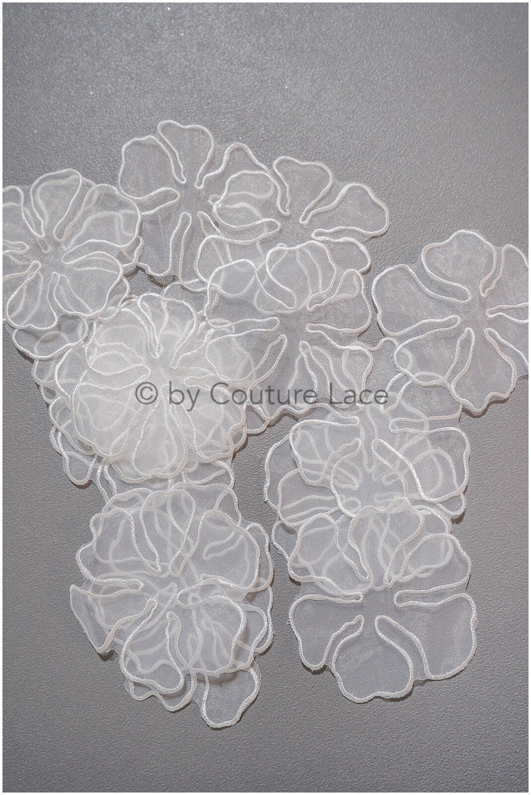20pcs. Lace flowers for sewing/ 3D flower lace applique/ wedding dress lace applique/ bridal lace// A20-191