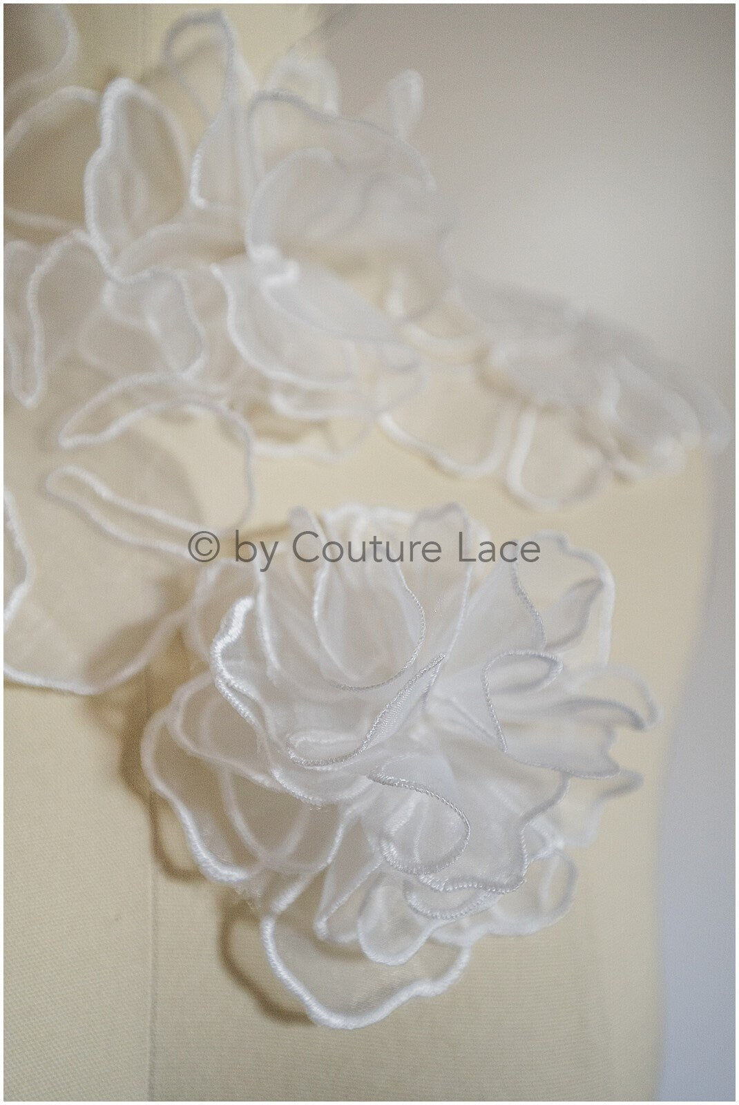 20pcs. Lace flowers for sewing/ 3D flower lace applique/ wedding dress lace applique/ bridal lace// A20-191