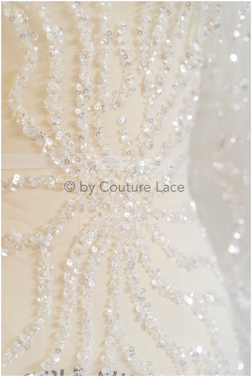 Perlen Spitze Stoff/ Perlen Brautkleid Spitze/ Couture Spitze Stoff/ Perlen Perlen Spitze// L19-060