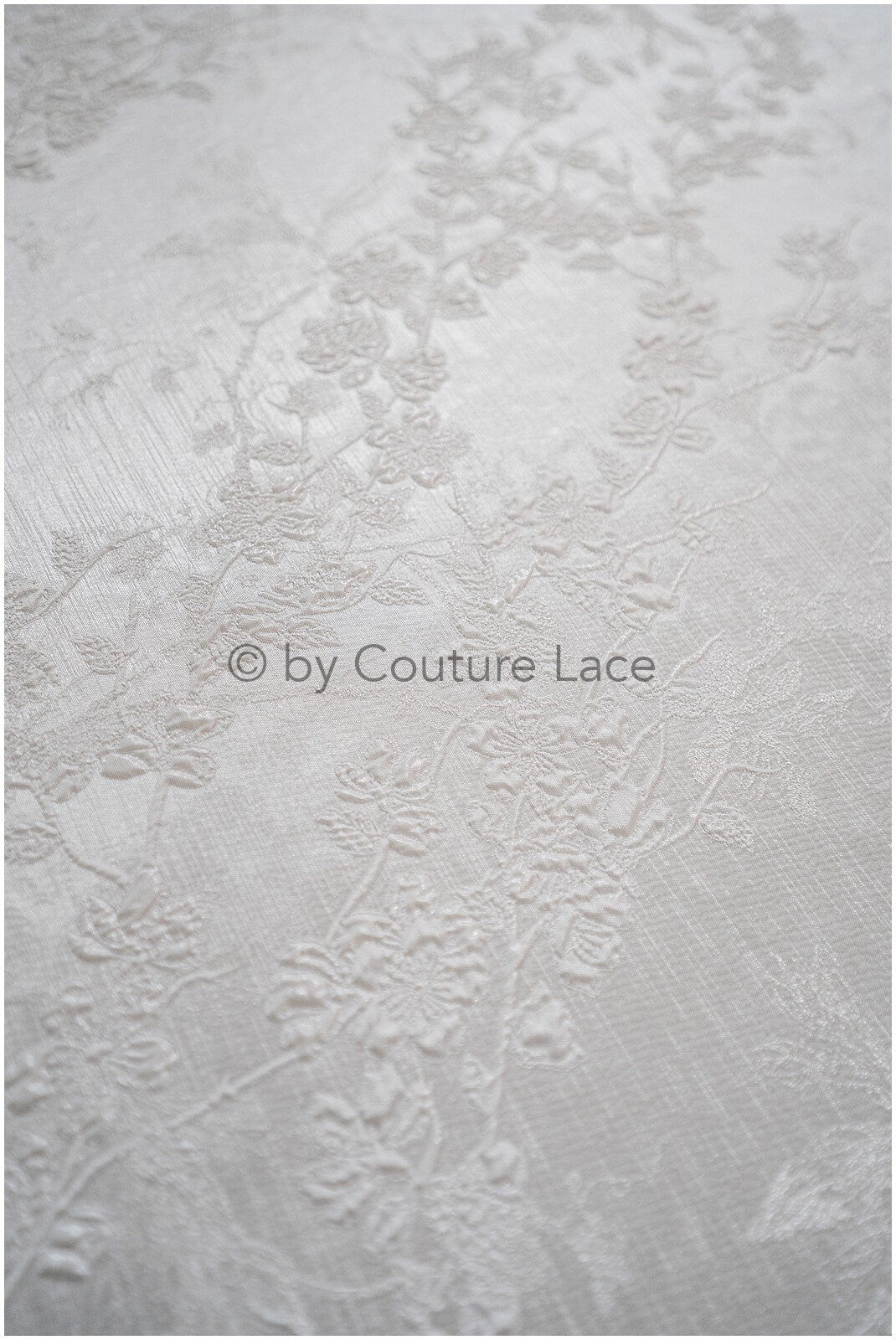 Bridal brocade fabric/ off-white light brocade fabric/ bridal jacquard/ floral bridal brocade// R-040