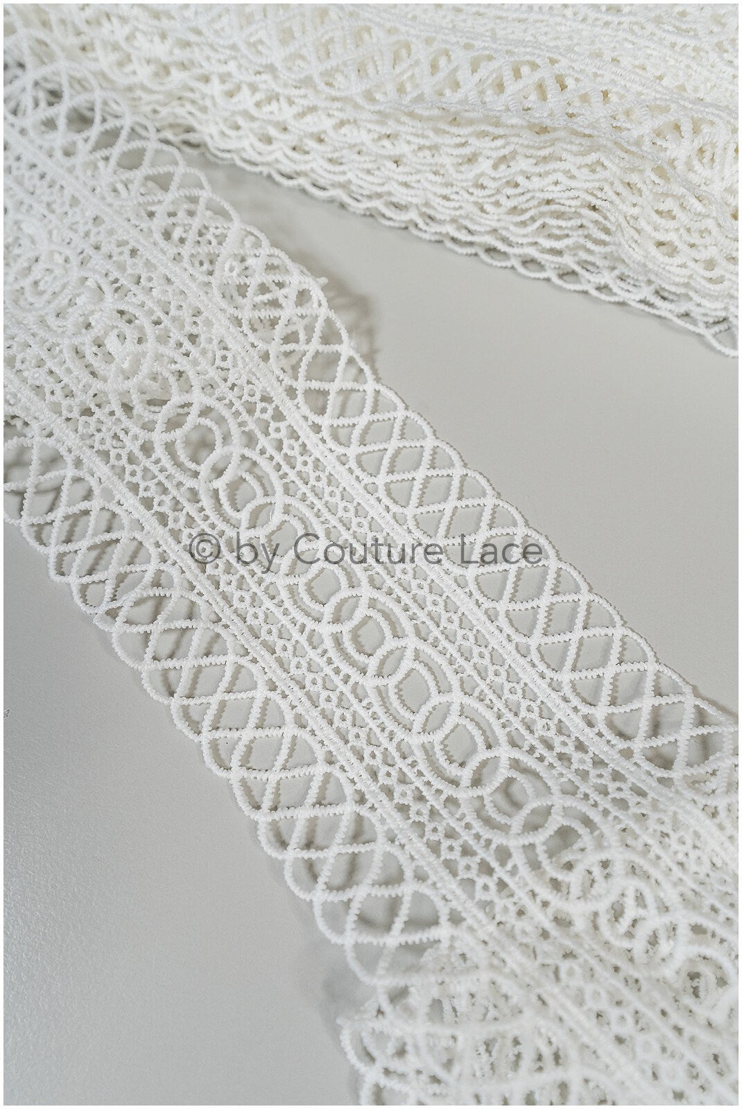 Boho Off-White Lace Trim/ Guipure Lace Trim/ Bridal Boho Lace Trim// T20-105