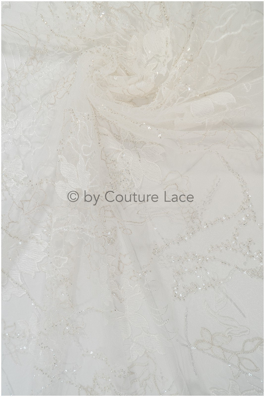 Perlen Spitzenstoff Off-White Silber/ Hochzeitsspitze/ romantischer Blumen Spitzenstoff mit Perlen/ Braut Spitzenstoff// L20-360