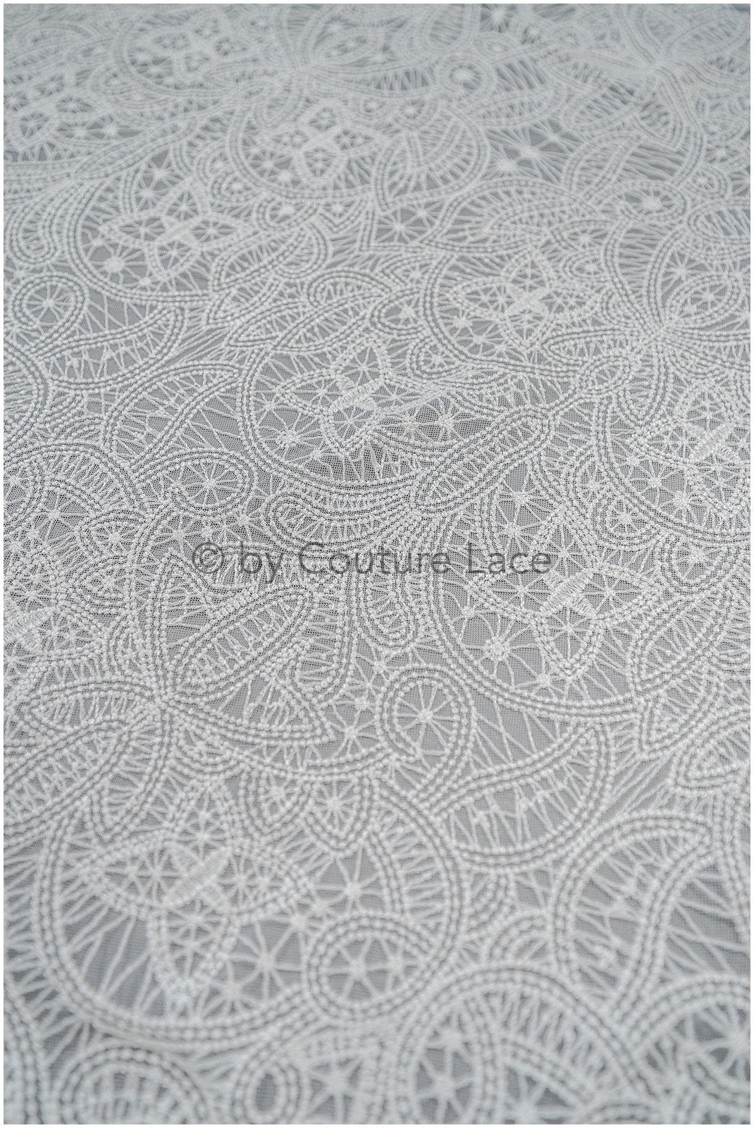 Boho bridal lace fabric off-white/ modern bridal lace fabric/ soft boho lace fabric// L20-116E