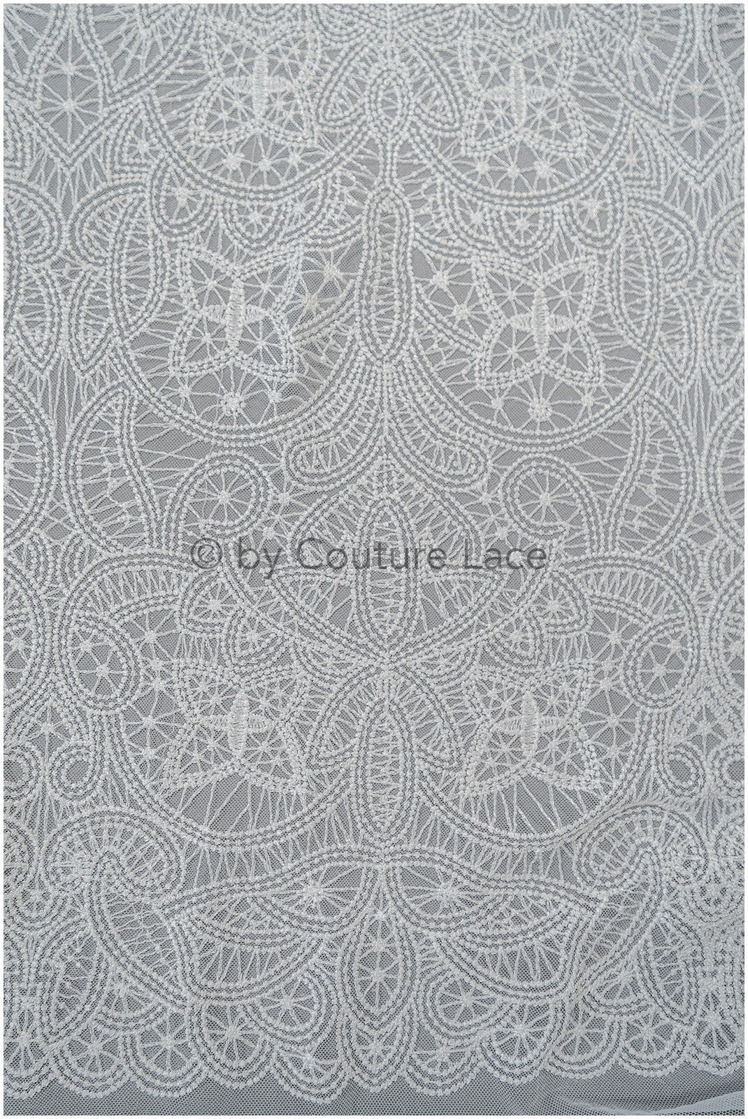 Boho bridal lace fabric off-white/ modern bridal lace fabric/ soft boho lace fabric// L20-116E