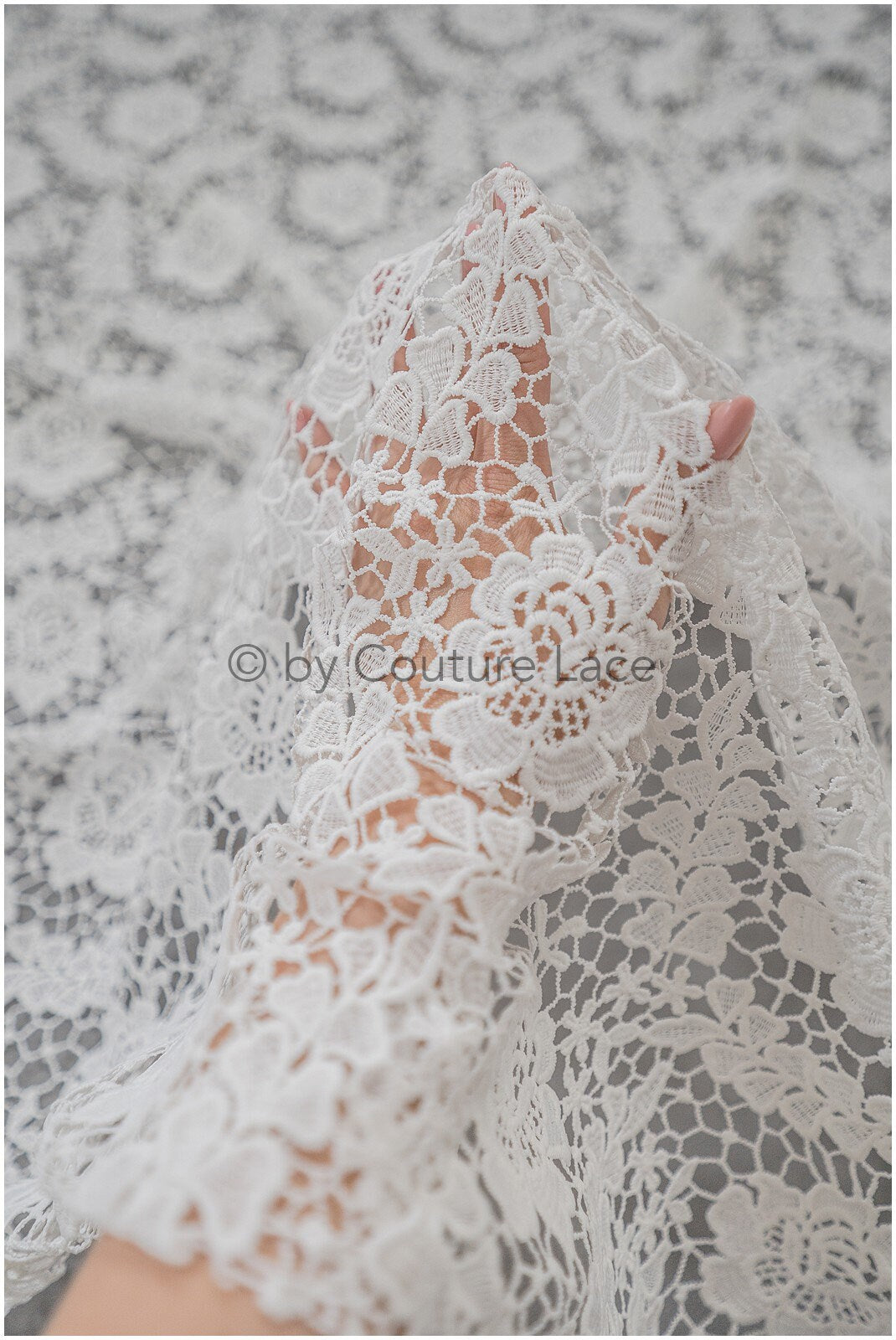 Häkelspitze Stoff, Boho Spitzenstoff, Guipure Boho Brautspitze, Boho Hochzeitskleid Stoffe, Galia Lahav Spitzenstoff, Makramee Spitze// L20-090N