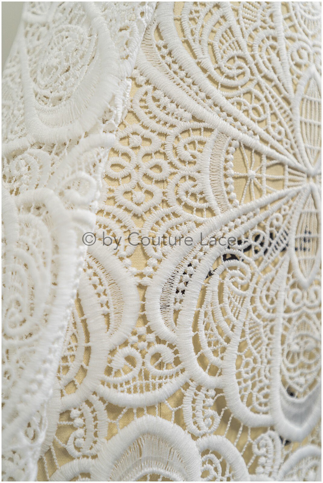 Guipure Spitze, Häkelspitze Stoff, Boho Spitzenstoff, weich gestrickter Spitzenstoff, Makramee Spitzenstoff// L20-387