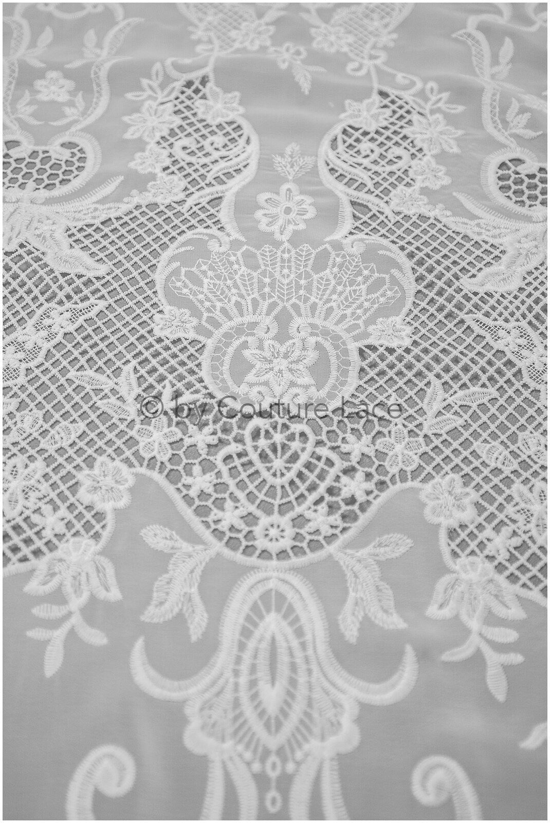 Crochet lace fabric, boho lace fabric, guipure boho bridal lace, chiffon lace fabric, vintage bridal lace, macrame lace// L20-392