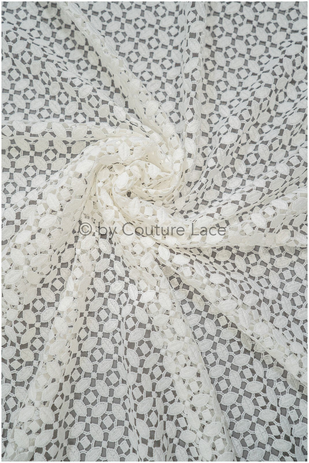 Crochet lace off-white/ Boho bridal lace fabric/ soft French lace/ Macrame lace fabric/ Bridal lace fabric// L20-386