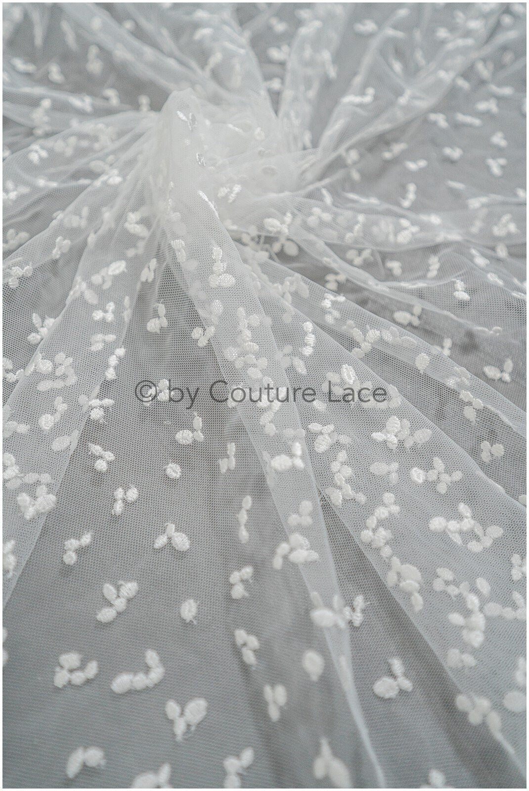 Braut Spitze Stoff mit Polka Dot/ Reis Maserung Spitze/ Brautspitze Off-White/ Braut Spitze mit Punkten// L20-398