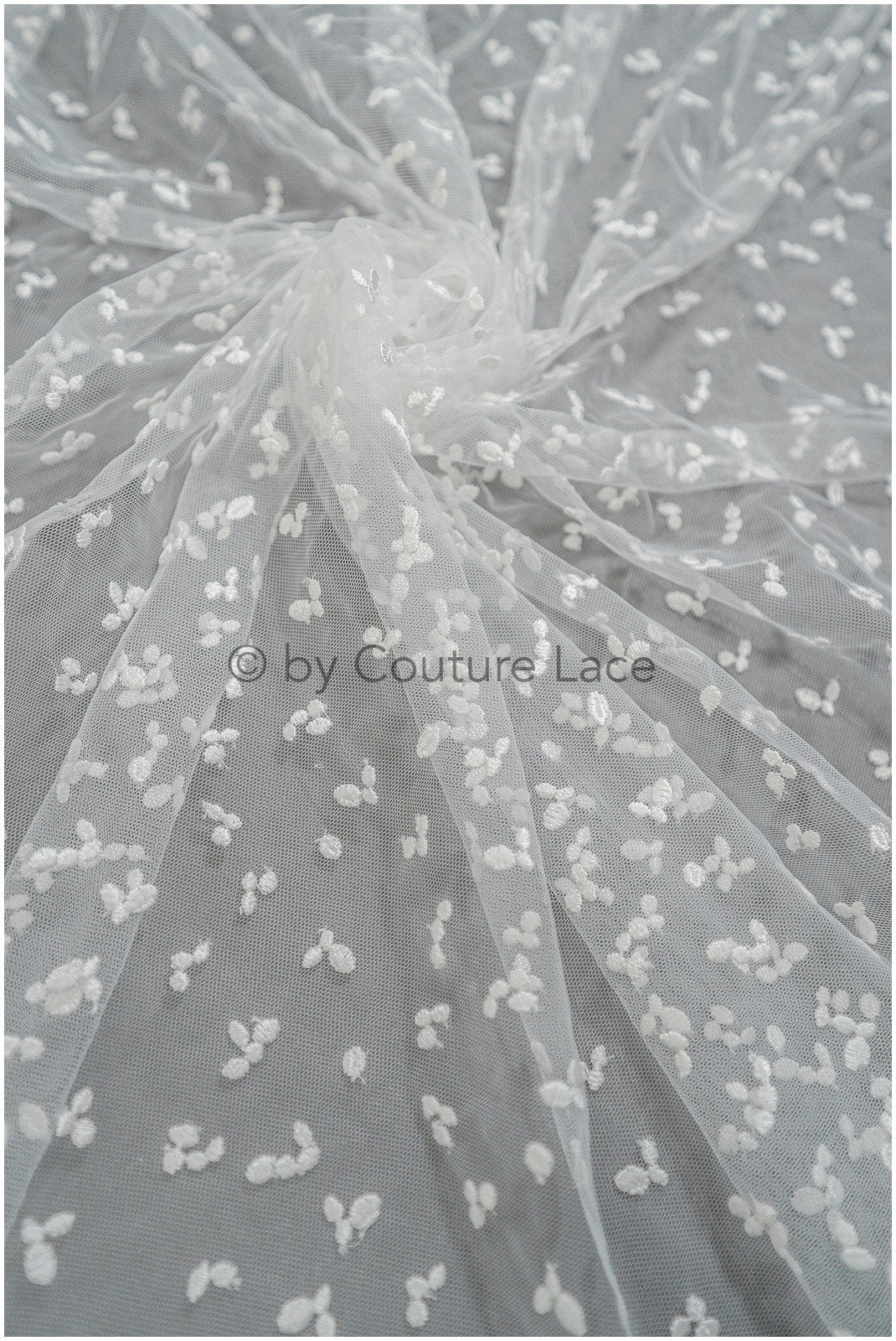 Braut Spitze Stoff mit Polka Dot/ Reis Maserung Spitze/ Brautspitze Off-White/ Braut Spitze mit Punkten// L20-398