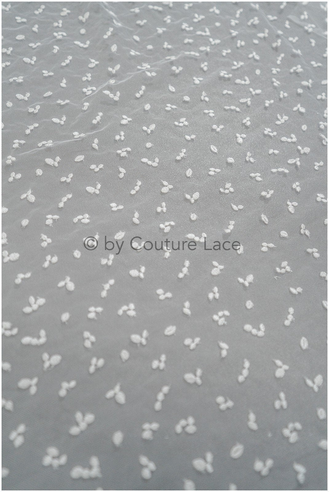 Braut Spitze Stoff mit Polka Dot/ Reis Maserung Spitze/ Brautspitze Off-White/ Braut Spitze mit Punkten// L20-398