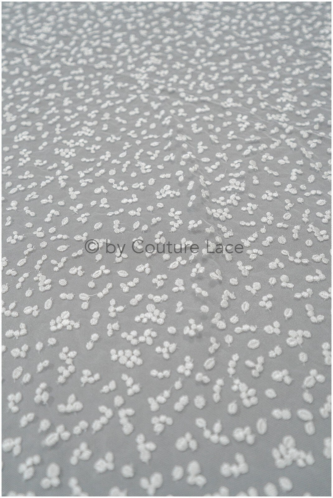 Braut Spitze Stoff mit Polka Dot/ Braut Spitze Off-White/ Braut Dot Spitze/ Brautspitze mit Punkten// L20-397