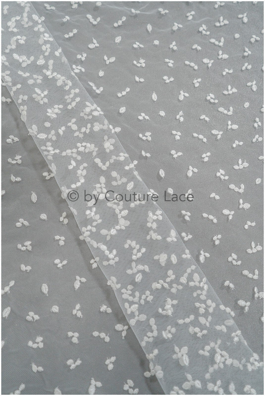 Braut Spitze Stoff mit Polka Dot/ Reis Maserung Spitze/ Brautspitze Off-White/ Braut Spitze mit Punkten// L20-398