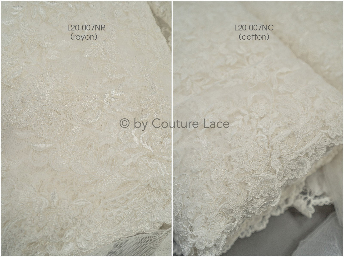 Romantischer Braut Spitzenstoff Off-White/ Braut Spitzenstoff/ Blumenspitze für Brautkleider/ Brautspitze// L20-007NC