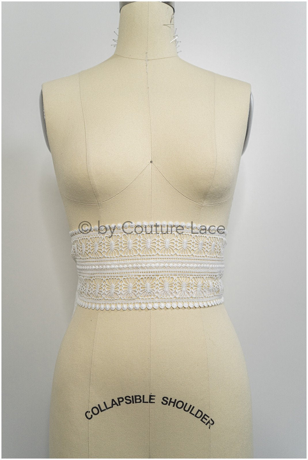Crochet lace trim/ Guipure lace trim/ Bridal lace trim/ Boho wedding dress lace trim// T21-132