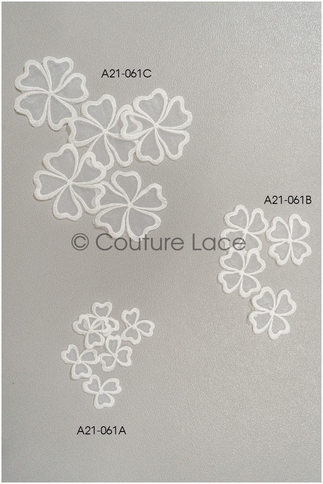 20pcs. 3D lace flowers for sewing on/ 3D flower lace applique/ wedding dress lace applique/ bridal lace// A21-061B