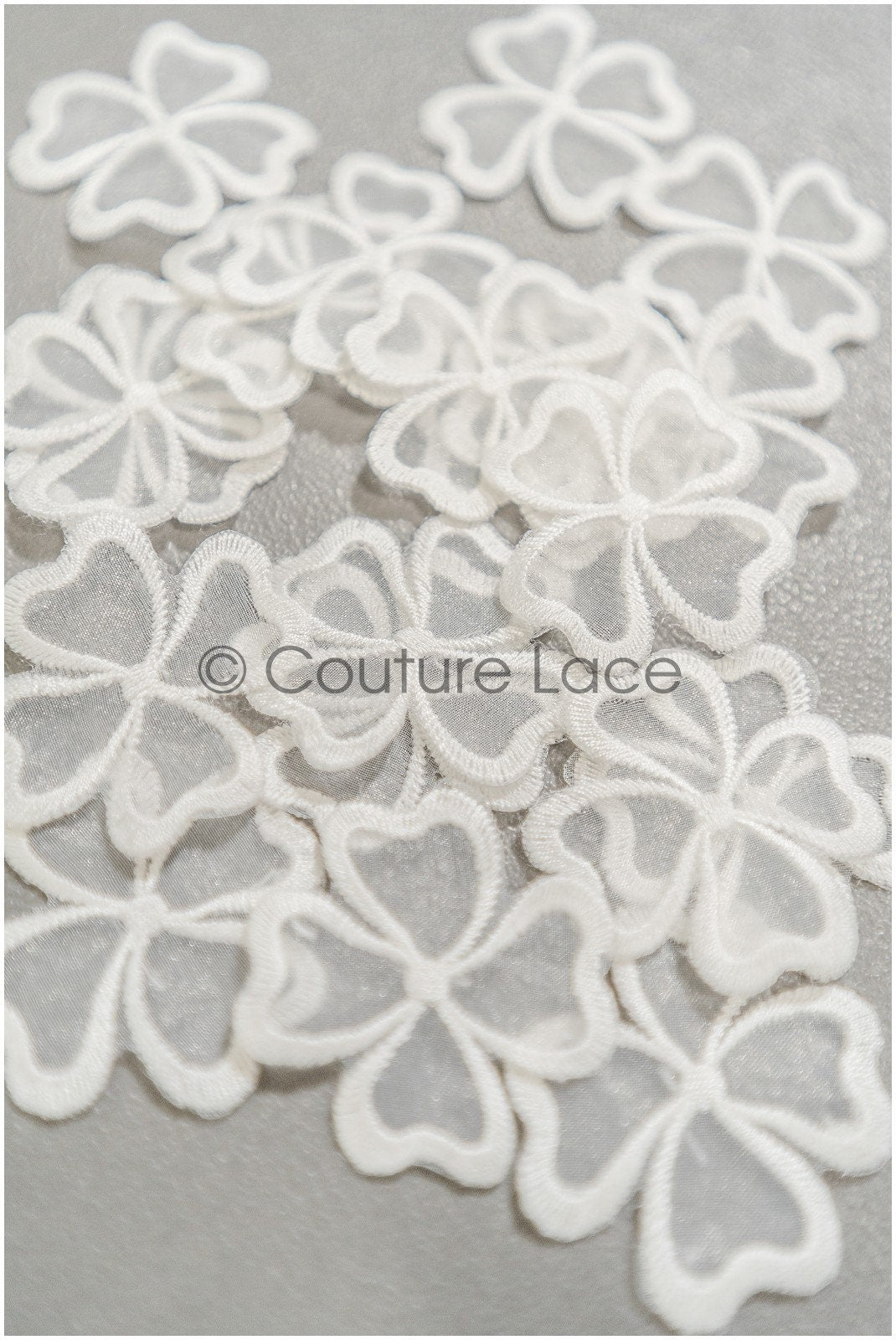 20pcs. 3D lace flowers for sewing on/ 3D flower lace applique/ wedding dress lace applique/ bridal lace// A21-061B