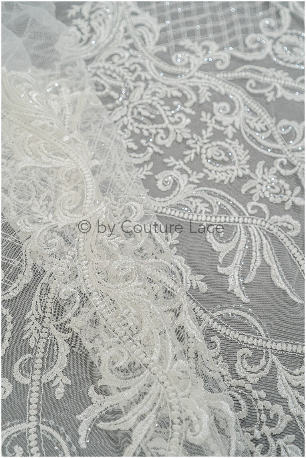 Orientalischer Spitzenstoff/ Couture Spitze/ Brautkleid Designerspitze/ Hochzeitskleid// L21-061N