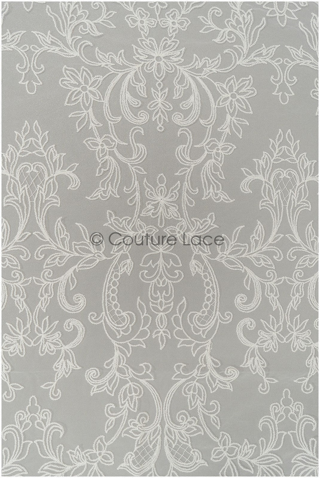 French lace fabric off-white/ bridal lace fabric with flowers/ bridal lace/ wedding dress lace fabric// L21-328NY
