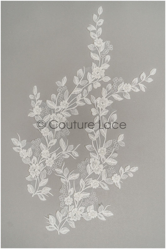 3D Blumen Applikationen, Braut Blumen Applikation, Braut Blumen Applikation, Hochzeitskleid Spitzen Applikation, Braut 3D Blumen Aufnäher// A21-064