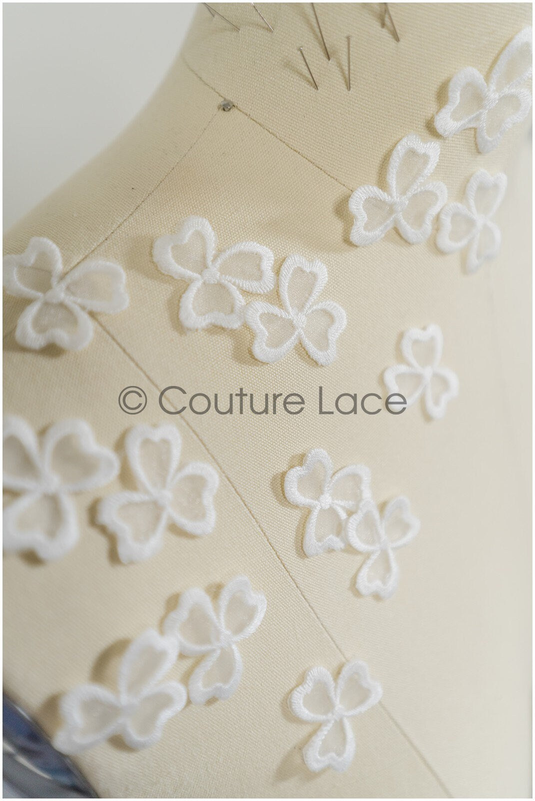 20pcs. 3D flowers for sewing/ 3D flower lace applique/ wedding dress lace applique/ bridal lace// A21-061A
