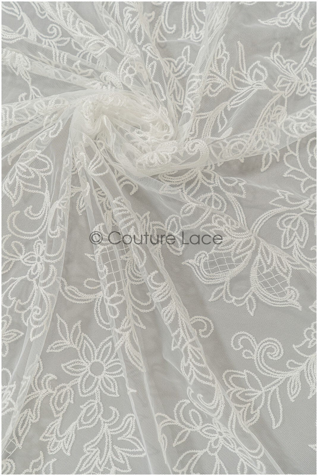 French lace fabric off-white/ bridal lace fabric with flowers/ bridal lace/ wedding dress lace fabric// L21-328NY