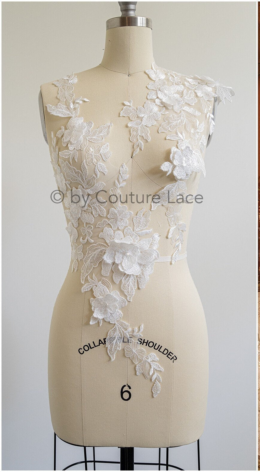 3D Blumen Spitzen Applikation, 3D Blumen Applikation, Lace Blumen Applikation, Spitzen Applikation, 3D Hochzeitskleid Spitze Applikation, Braut Blumen Aufnäher// A19-184