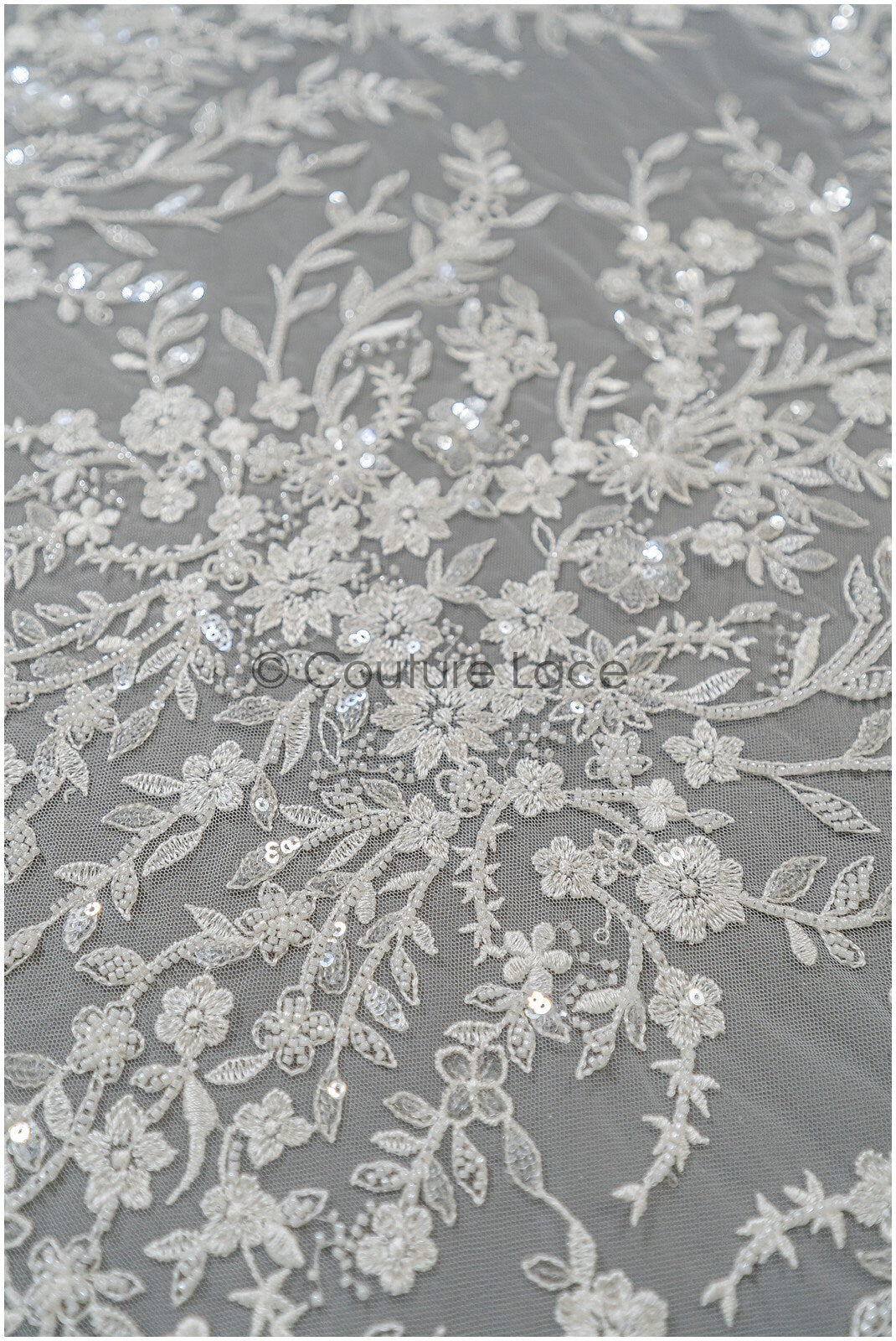 Perlen Brautspitze/ Blumen Couture Spitze Stoff/ Perlen Hochzeit Spitze/ Designer Couture Spitze/ Blumen Perlen Spitze// L21-176N