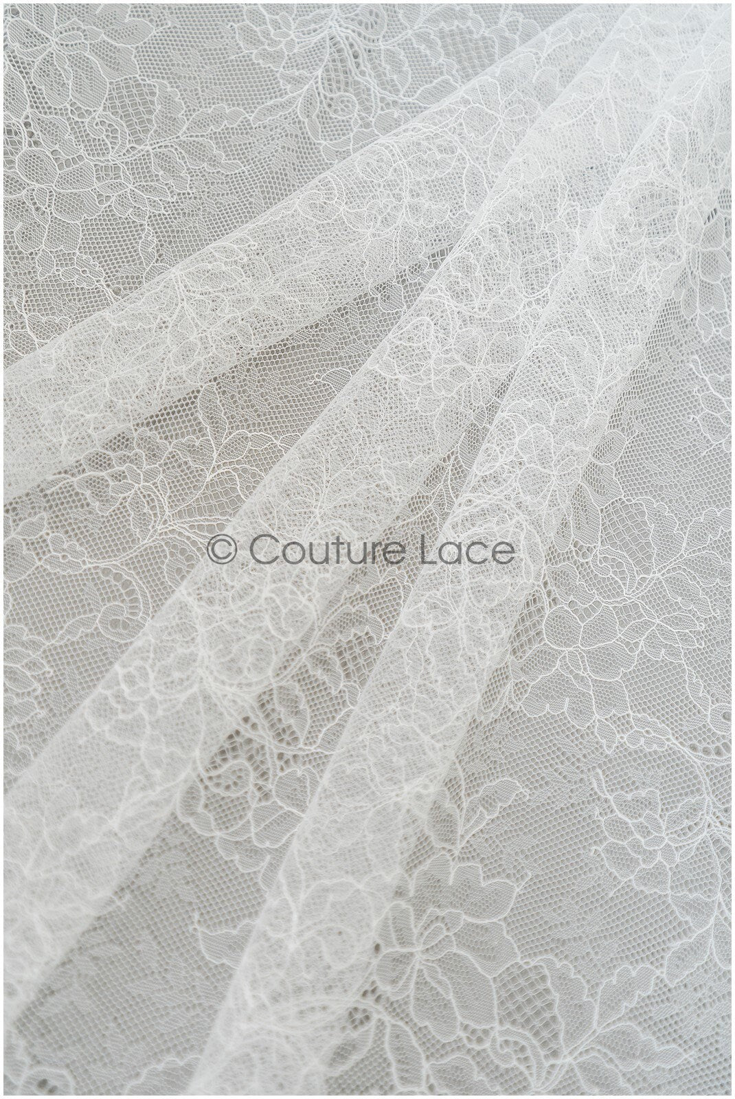 French floral lace/ bridal raschel lace/ French veil lace/ bridal chanitilly lace/ Edwardian lace fabric// L21-413