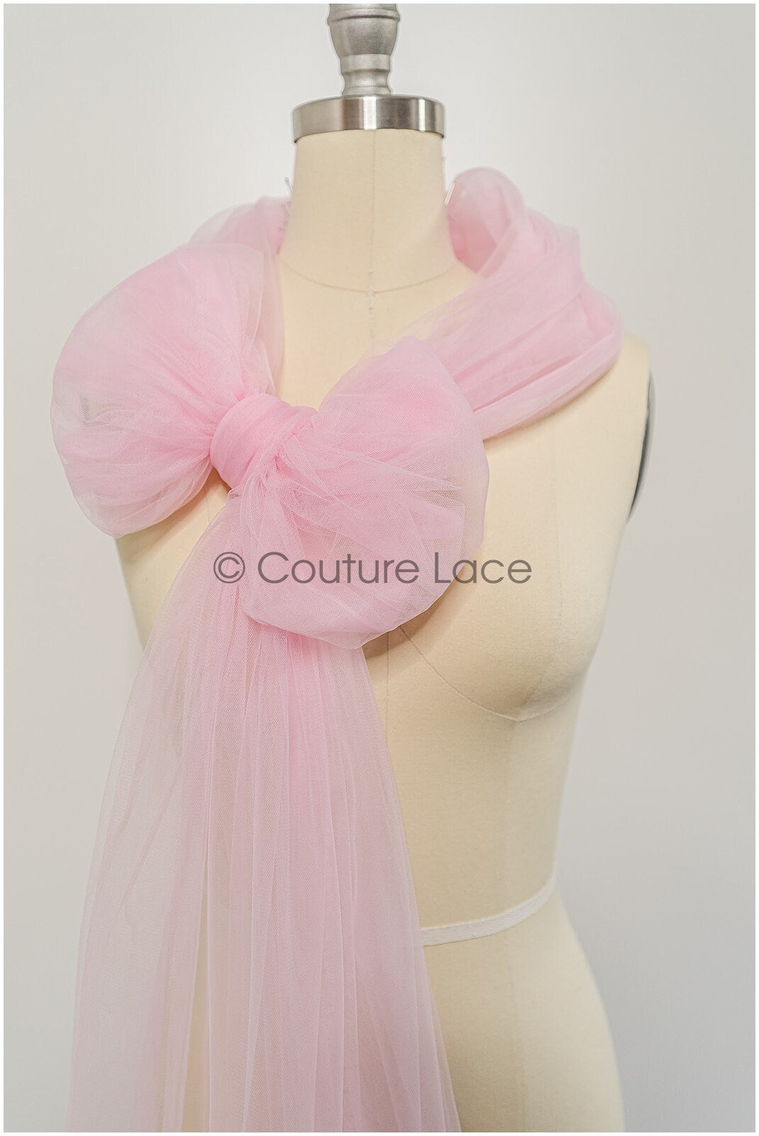 Cotton Candy Pink - 160cm wide very soft tulle fabric for bridal veils and wedding dresses/ soft mesh fabric// R-145-4