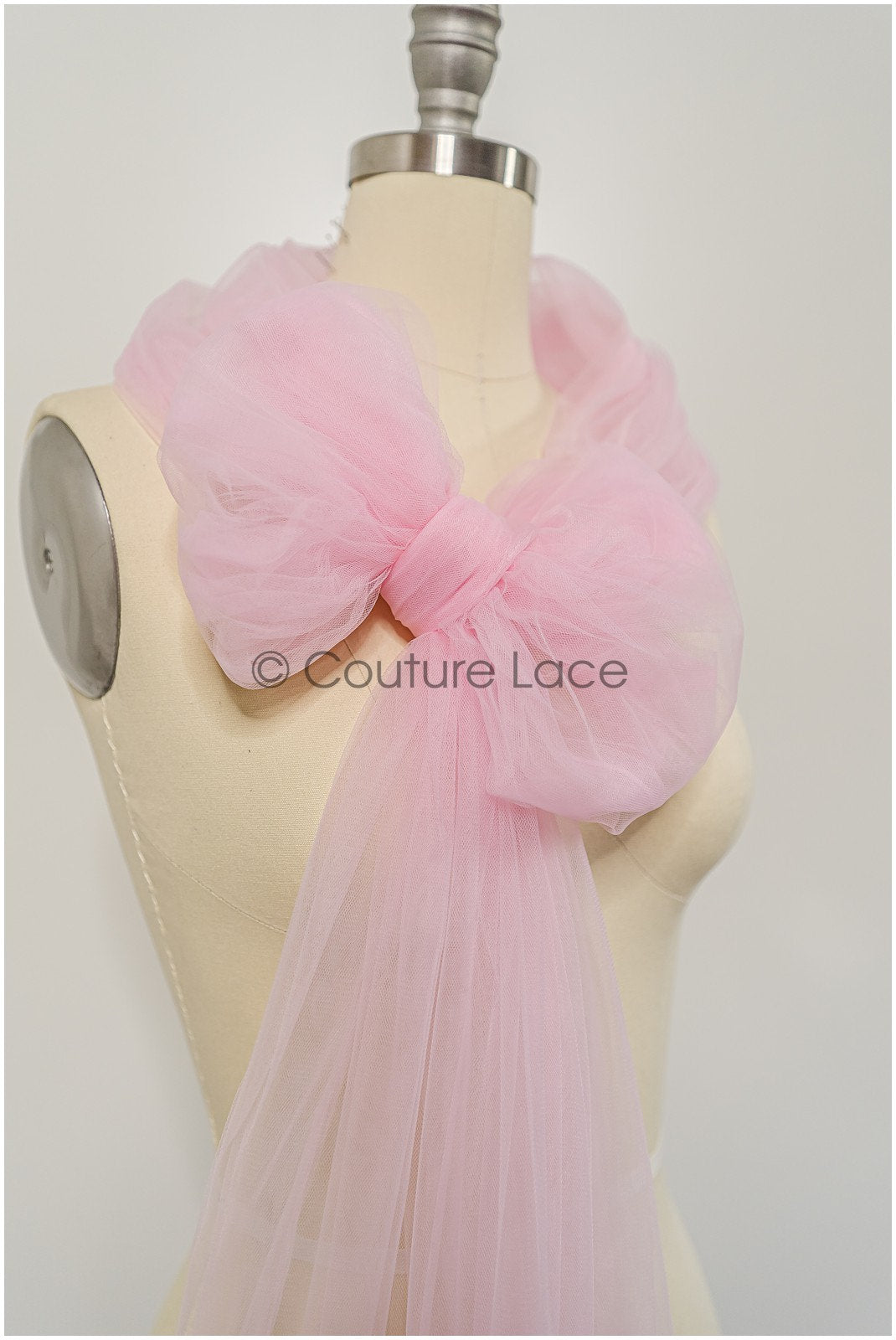 Cotton Candy Pink - 160cm wide very soft tulle fabric for bridal veils and wedding dresses// R-145-4-BOLT 30YDS