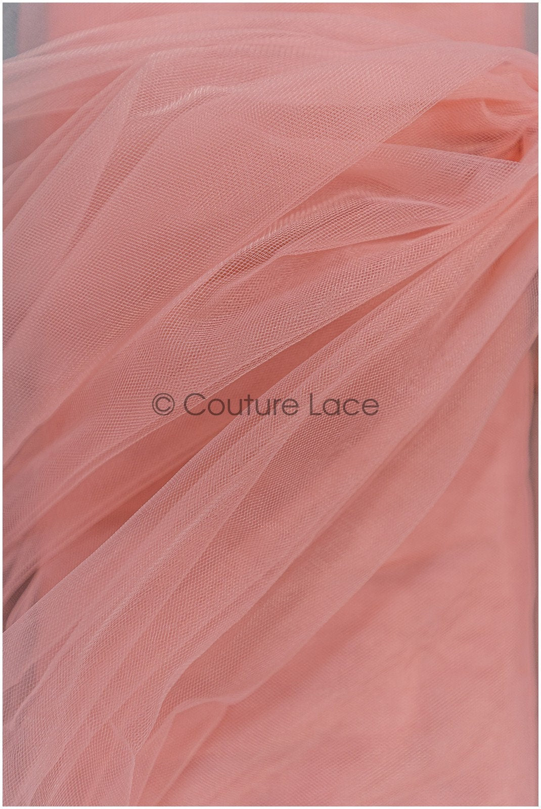 Salome Pink - 160cm wide very soft tulle fabric for bridal veils and wedding dresses/ soft mesh fabric// R-148-25