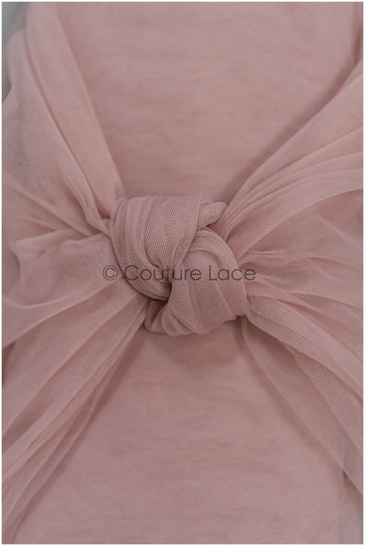 Blush Braun - 160cm breit sehr weicher Tüllstoff für Brautschleier und Hochzeitskleider/ weicher Netzstoff// R-152-57