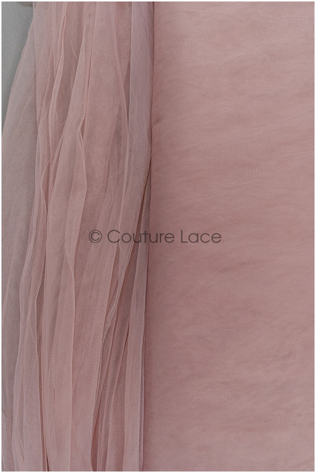 Blush Brown - 160cm wide very soft tulle fabric for bridal veils and wedding dresses/ soft mesh fabric// R-152-57