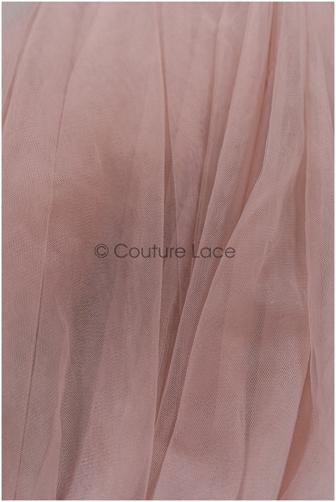 Blush Brown - 160cm wide very soft tulle fabric for bridal veils and wedding dresses/ soft mesh fabric// R-152-57