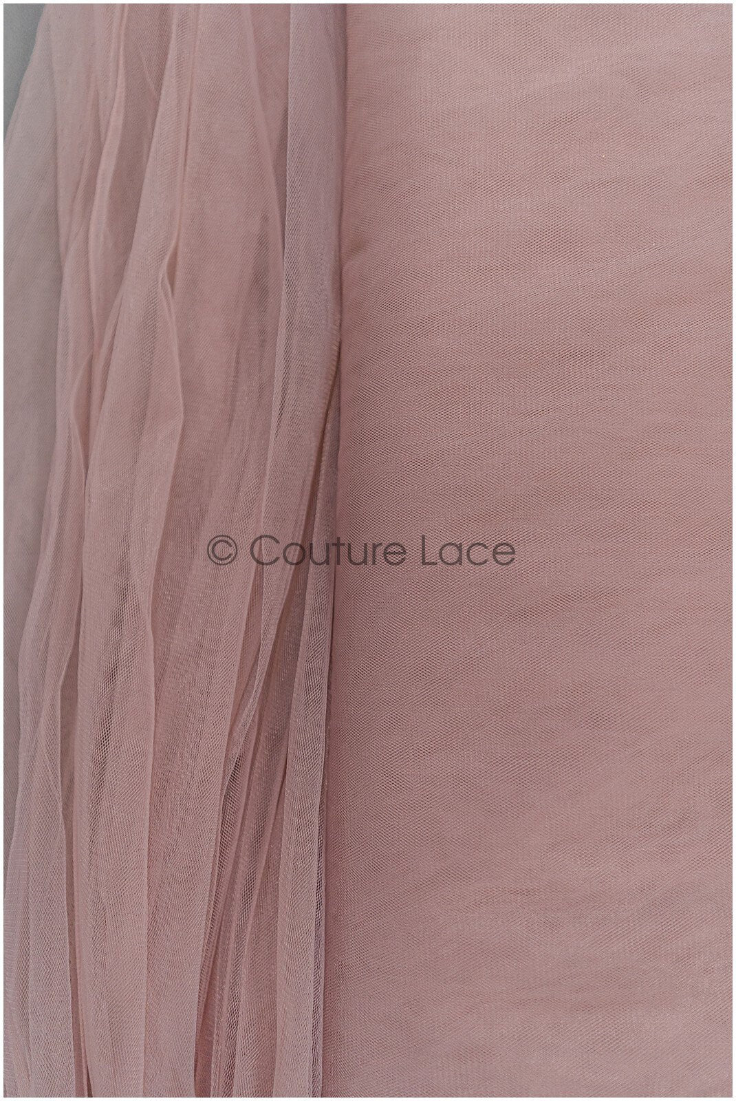 Blush Brown - 160cm wide very soft tulle fabric for bridal veils and wedding dresses/ soft mesh fabric// R-152-57