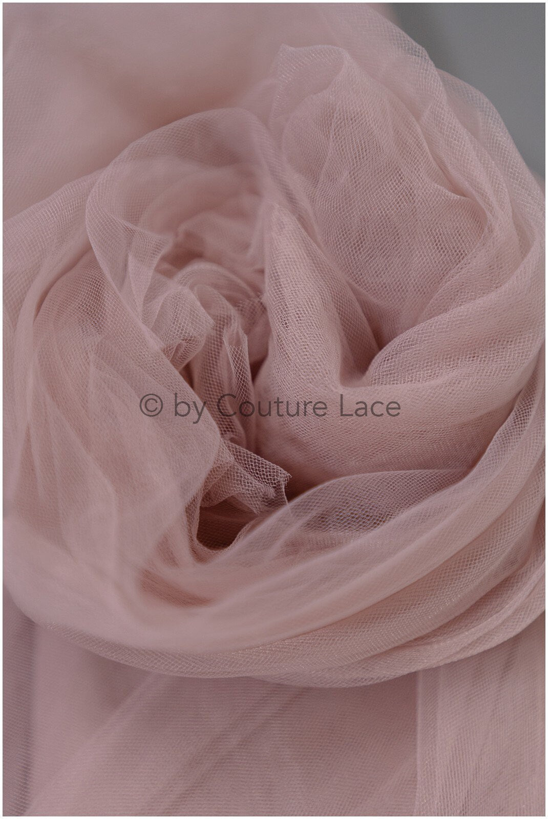 Blush Brown - 160cm wide very soft tulle fabric for bridal veils and wedding dresses/ soft mesh fabric// R-152-57