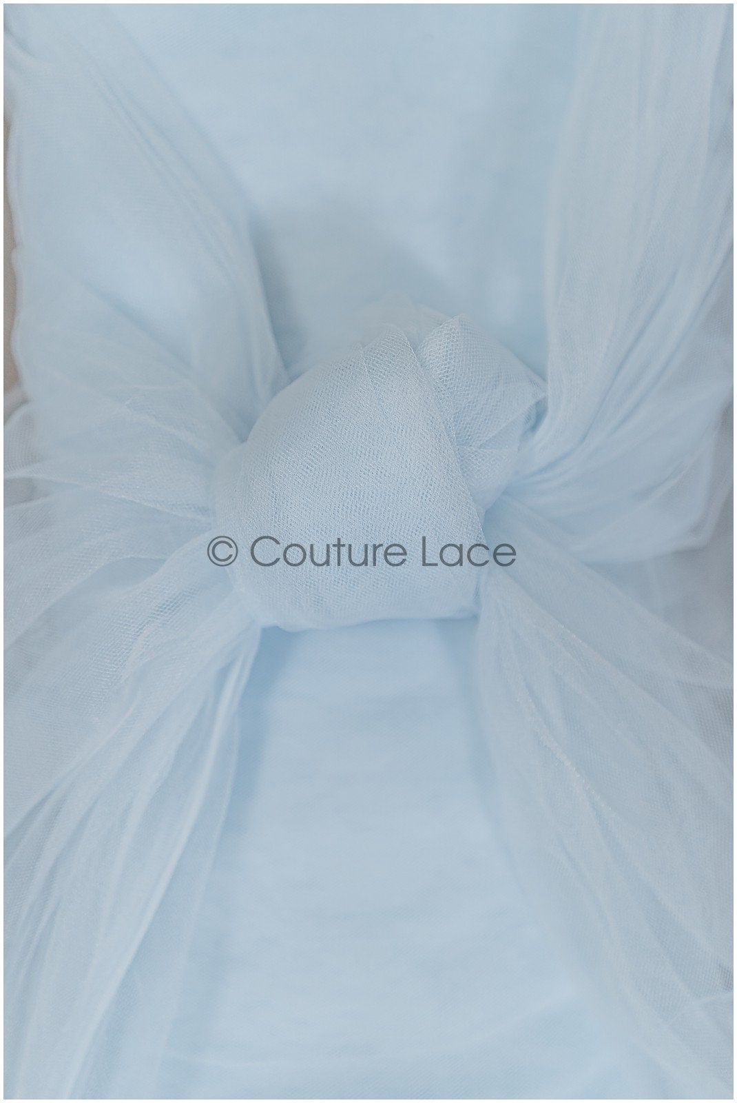 Light blue - 160cm wide very soft tulle fabric for bridal veils and wedding dresses/ soft mesh fabric// R-153-61
