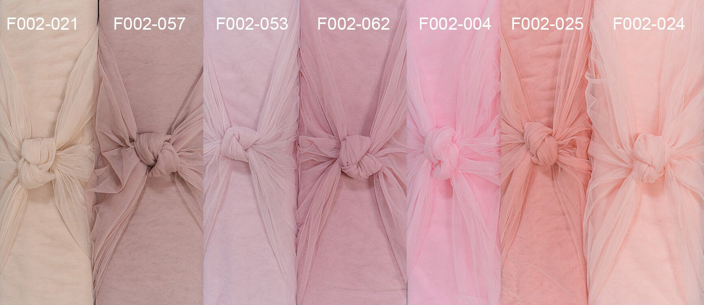 Blush Brown - 160cm wide very soft tulle fabric for bridal veils and wedding dresses/ soft mesh fabric// R-152-57