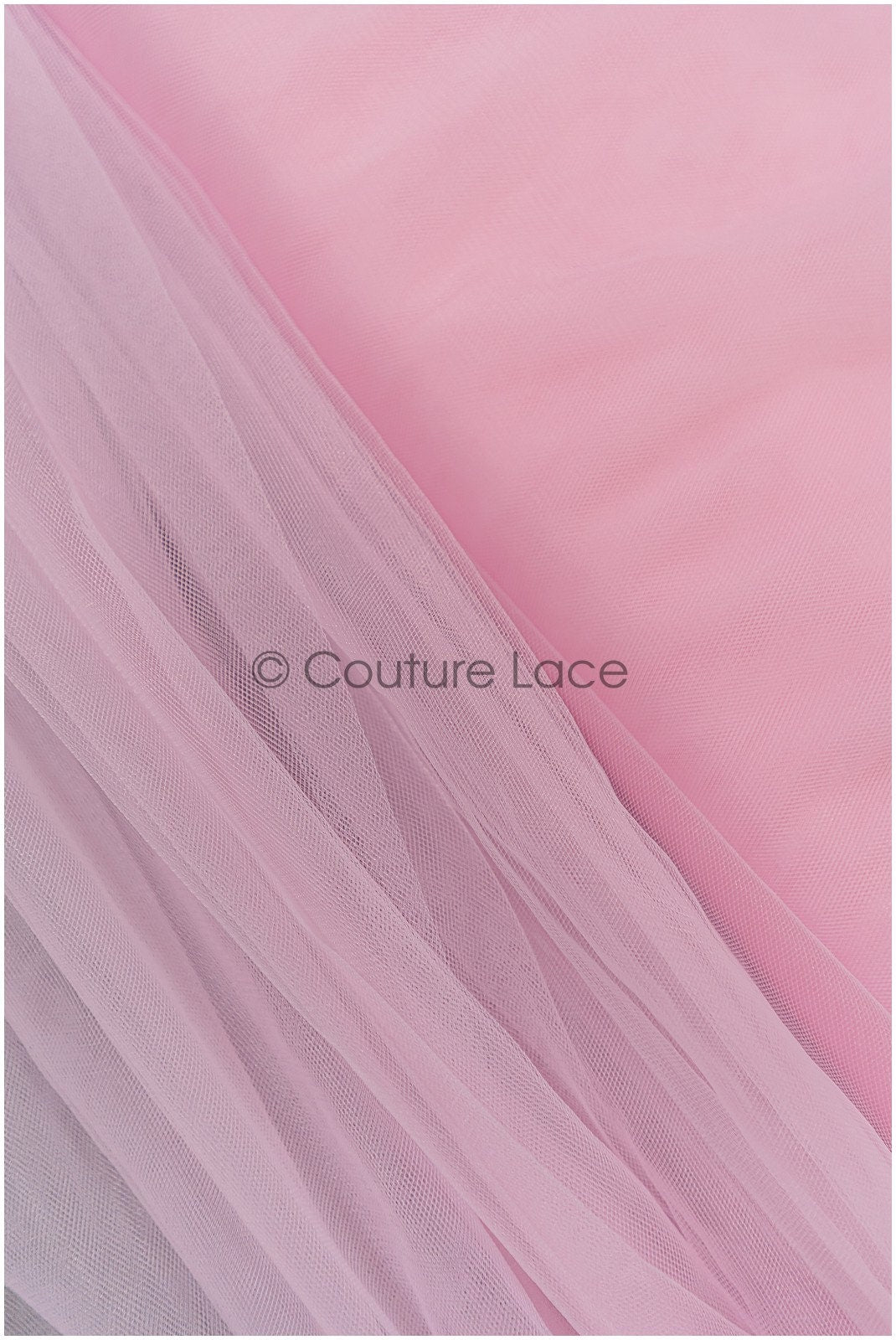 Cotton Candy Pink - 160cm wide very soft tulle fabric for bridal veils and wedding dresses// R-145-4-BOLT 30YDS