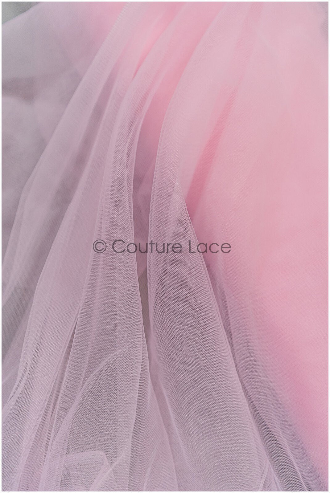 Cotton Candy Pink - 160cm wide very soft tulle fabric for bridal veils and wedding dresses/ soft mesh fabric// R-145-4