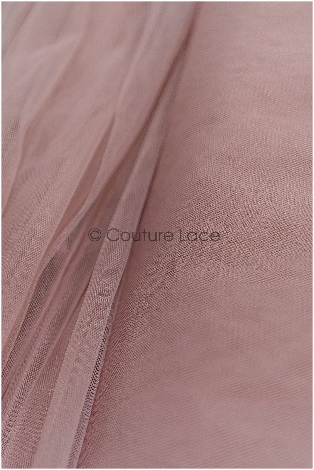 Blush Brown - 160cm wide very soft tulle fabric for bridal veils and wedding dresses/ soft mesh fabric// R-152-57