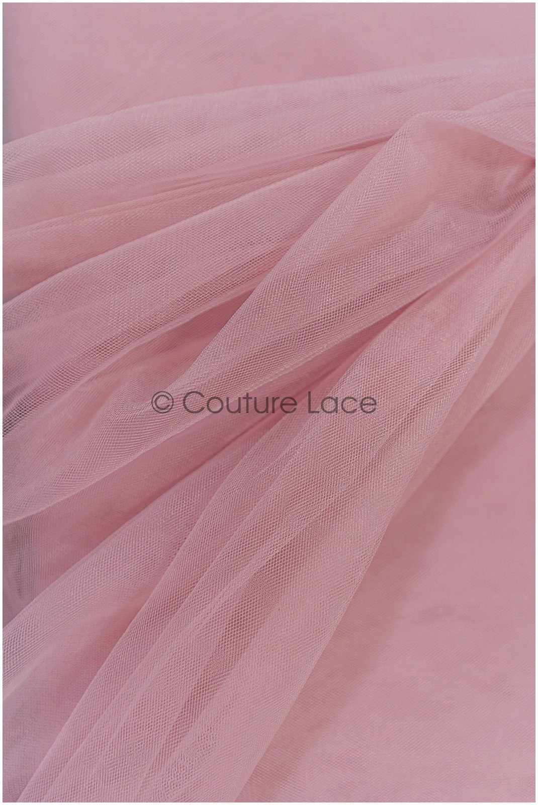 Blush Pink - 160cm wide very soft tulle fabric for bridal veils and wedding dresses/ soft mesh fabric// R-154-62