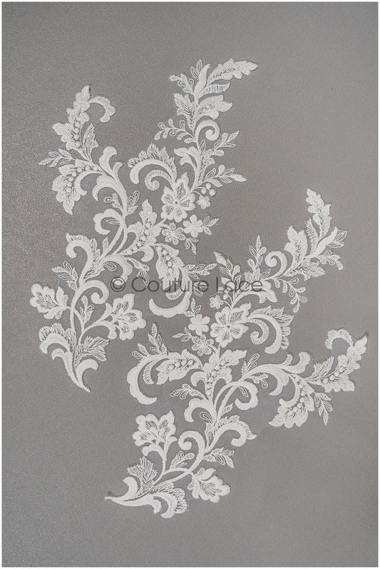 Applique de dentelle de fleurs sauvages, applique de fleur de dentelle, applique de fleur de dentelle, appliques de fleurs de dentelle de mariée// A21-246