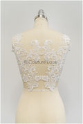 Wildflower lace applique, lace flower applique, lace flower applique, bridal lace flower applique // A21-246