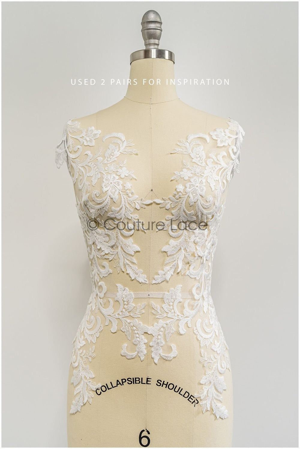 Wildflower lace applique, lace flower applique, lace flower applique, bridal lace flower applique // A21-246