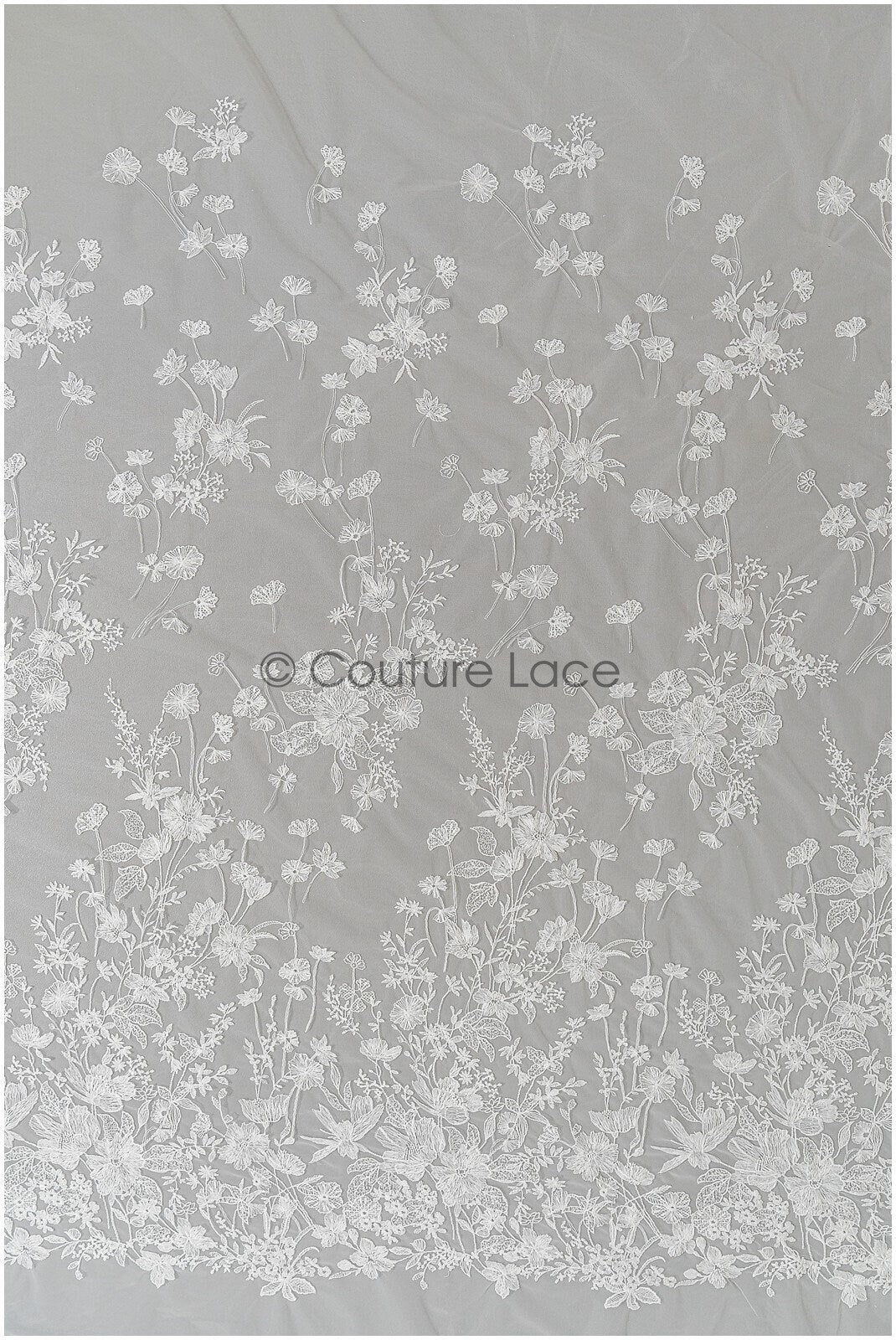 Blumen Braut Spitze Off-White/ Brautspitze/ Blumen Hochzeit Spitze/ Couture Spitze// L22-311B